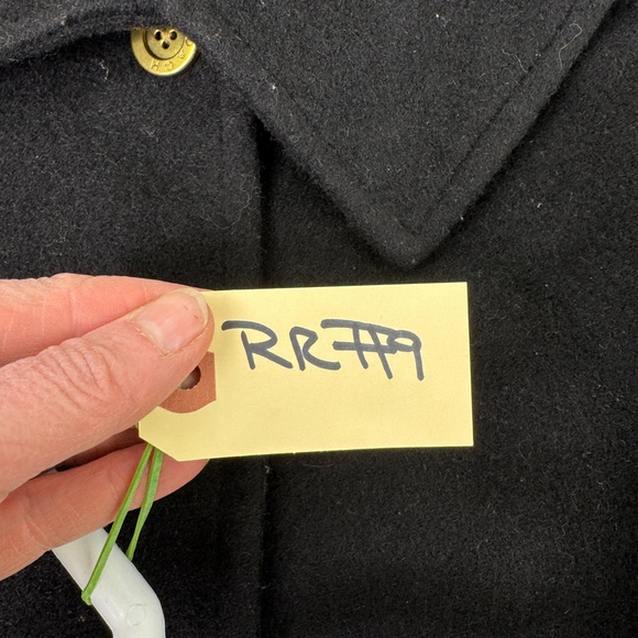 Coach women’s WoolMohair Blend Long Black Belted Pea Coat - Picture 13 of 13